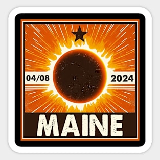 Maine solar eclipse 2024 Sticker